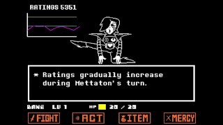 Undertale Mettaton EX No Damage Pacifist Full Fight [upl. by Uah675]