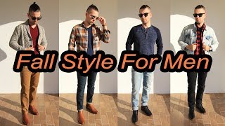 4 Casual Fall Outfits For Men  Featuring Chukka Boots and Chelsea Boots [upl. by Hardden995]