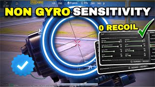 Pubg sensitivity settings no gyro ✅new zero recoil non gyro sensitivitycopy amp use✔️ [upl. by Merkle]