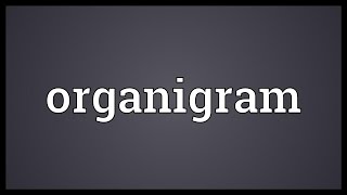 Organigram Meaning [upl. by Flessel453]