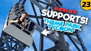 Building Supports for the STAR WARS COASTER  Theme Park Tycoon 2 • 23 [upl. by Ajram567]