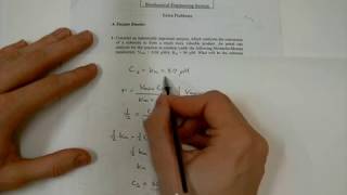 Extra Tutorial Problems  Enzyme Kinetics 1 [upl. by Euqirdor789]