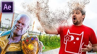 THANOS DISINTEGRATION  After Effects NO PLUGINS [upl. by Ynaffet577]