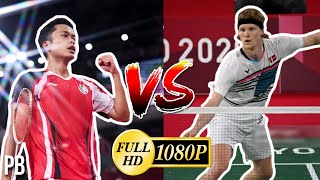 1080P60FPS  Anthony Ginting VS Anders Antonsen  Tokyo 2020 Olympics  QuarterFinal HIGHLIGHTS [upl. by Acker183]