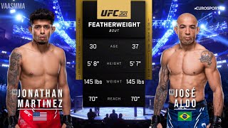 JONATHAN MARTINEZ VS JOSE ALDO FULL FIGHT UFC 301 [upl. by Sachs]