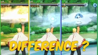 Naruto Storm 4 What is The Difference between Hokage Narutos Rasenshurikens Jutsu [upl. by Arekahs]