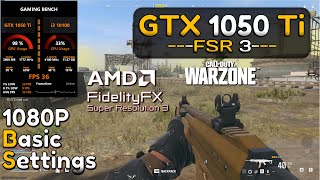 GTX 1050 Ti  Cod Warzone 3  Official AMD FSR 3 Frame Generation [upl. by Annas]