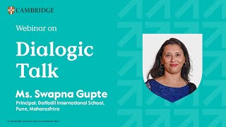 Insightful Webinar on Dialogic Talk by Ms Swapna Gupte [upl. by Ynaffik]