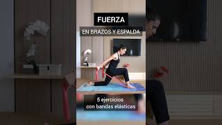 Gana fuerza en brazos y espalda Ejercicios de Pilates con gomas para fortalecer tus músculos [upl. by Kidd]