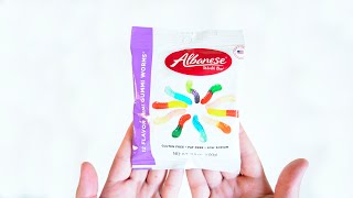 Albanese Mini Gummi Worms Review [upl. by Chellman]