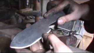 ML Knives Forging and shaping a Frontier Drop point Knife [upl. by Ostler444]