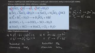 533 Dobierz współczynniki stechiometryczne w podanych równaniach reakcji chemicznych metodą [upl. by Esirehc]