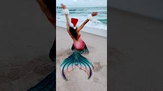 Ho ho ho You found a merry mermaid 🎅🏼 mermaid mermaidtail h2o beach holiday christmas [upl. by Ludwigg]