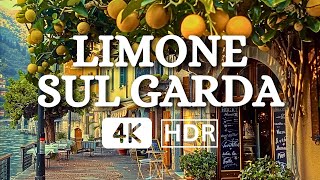 LIMONE SUL GARDA WALKING TOUR 🍋 THE MOST BEAUTIFUL PLACES ON LAKE GARDA  ITALY 4K HDR [upl. by Sheree]