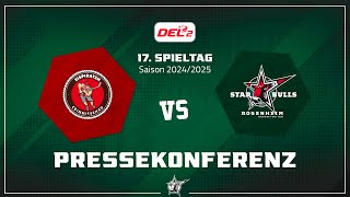 Eispiraten Crimmitschau vs Starbulls Rosenheim  Pressekonferenz [upl. by Amalbergas]