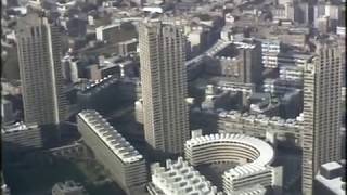 1980s London  Barbican Centre  London Aerials  City of London  1980s [upl. by Lundt]