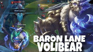 NOBODY CAN KILL THIS PENTAKILL MACHINE  BARON LANE VOLIBEAR HARD CARRY 1v9 [upl. by Marilin]