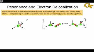 0404 Stability Factors Resonance Delocalization [upl. by Hinkel]