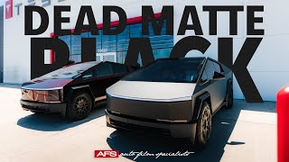 DEAD MATTE BLACK CYBERTRUCK WRAP  AFS WRAPS [upl. by Ysabel]