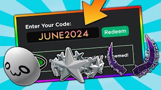 6 NEW CODES ALL JUNE 2024 Roblox Promo Codes For ROBLOX FREE Items and FREE Hats 2024 UPDATED [upl. by Eneryt]