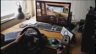 Euro Truck Simulator 2 with Logitech G27 [upl. by Flatto]