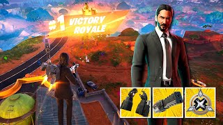 Fortnite John Wick skin Gameplay  Zero Build Fortnite Chapter 5 Season 4 [upl. by Epilif201]