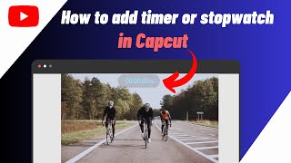 How To Add Timer or StopwatchTimestamp on Video In Capcut Pc [upl. by Ransome]