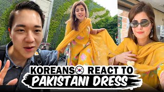 🇵🇰🇰🇷 WEARING PAKISTANI DRESS IN KOREA  BTS MERCH 💜  CVS CHALLENGE [upl. by Werby875]