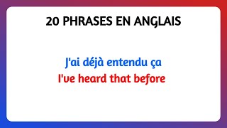 20 phrases SIMPLE en ANGLAIS que tout LE MONDE DEVRAIT CONNAITRE [upl. by Ailedroc487]