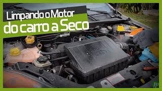 Aprenda a lavar o Motor do Carro a Seco  Faça Você Mesmo  DIY [upl. by Knowlton]