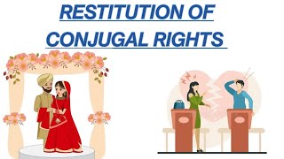 Restitution of Conjugal Rights Sec9 Hindu Marriage ActHindu law Family Law [upl. by Vaclava273]