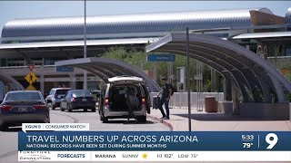 Nationwide travel records broke as Southern Arizonans head out for more vacations this summer season [upl. by Reitman224]