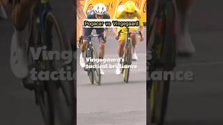 Pogacar vs Vingegaard  Photo finish cycling trending shorts [upl. by Sineray]