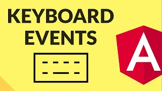 KEYBOARD EVENTS IN ANGULAR [upl. by Roosnam]