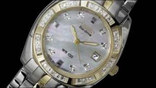 Paula Creamer Citizen Paladion TwoTone Diamond Watch EW159455D [upl. by Kudva]