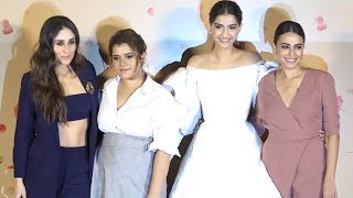 Veerey Di Wedding Trailer Launch KareenaSonam KapoorSwara BhaskarShikha Grand Entry [upl. by Ecam]