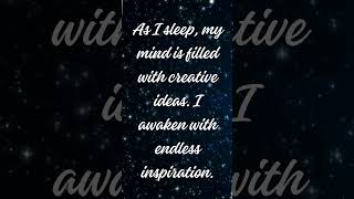 creativity sleep affirmations [upl. by Semyaj]