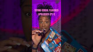 Trying Cereal Flavored Lipglosses Pt 1 ASMR trinitijasmr [upl. by Fish702]