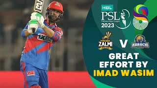 Great Effort By Imad Wasim  Peshawar Zalmi vs Karachi Kings  Match 17  HBL PSL 8  MI2T [upl. by Eloc]