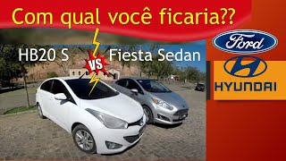 HB20 S ou Fiesta sedã Qual o melhor Comparativo completo [upl. by Jenesia290]