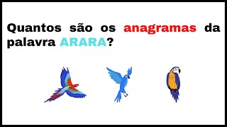 📚 EXERCÍCIO DE ANAGRAMAS COM LETRAS REPETIDAS  ANAGRAMAS DE ARARA [upl. by Irodim]