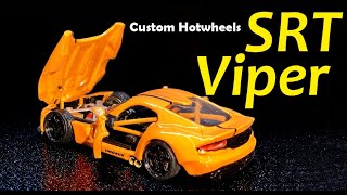 Custom hotwheels SRT Viper  wide body and engine unit [upl. by Tavish]