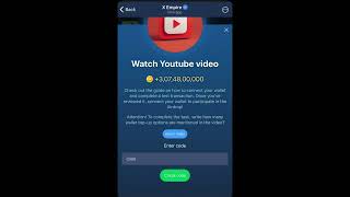 How many wallet topup options are mention in thi video  X Empire Code [upl. by Cleti]