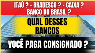 🔴 QUAL DESSES BANCOS de AGÊNCIA VOCÊ PAGA CONSIGNADO INSS [upl. by Ahsiam]