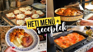 Heti Menü🍅💕egyszerű és gyors receptötletek a hétre [upl. by Okier]