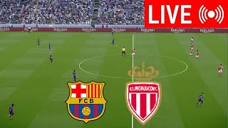 🔴LIVE Barcelona vs Monaco  Joan Gamper Trophy 2024  PES 21 Video Simulation Gameplay [upl. by Ramonda742]