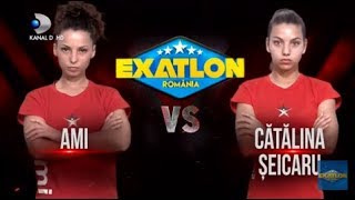 Exatlon Romania 22012019  DUELUL ELIMINARII AMI vs Catalina Seicaru [upl. by Onitnelav]