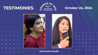 Testimonies – October 24 2024 – CGMJCI [upl. by Halueb772]