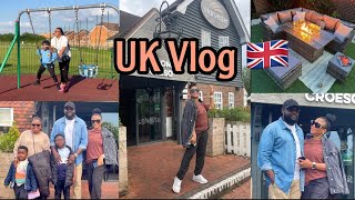 UK Living Furniture Shopping Garden Makeover Family of 5 living in UK  Vlog [upl. by Lexerd268]