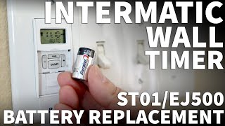 Intermatic Timer Battery Replacement  Intermatic ST01 and EJ500 Timer Not Working with Low Battery [upl. by Franchot]